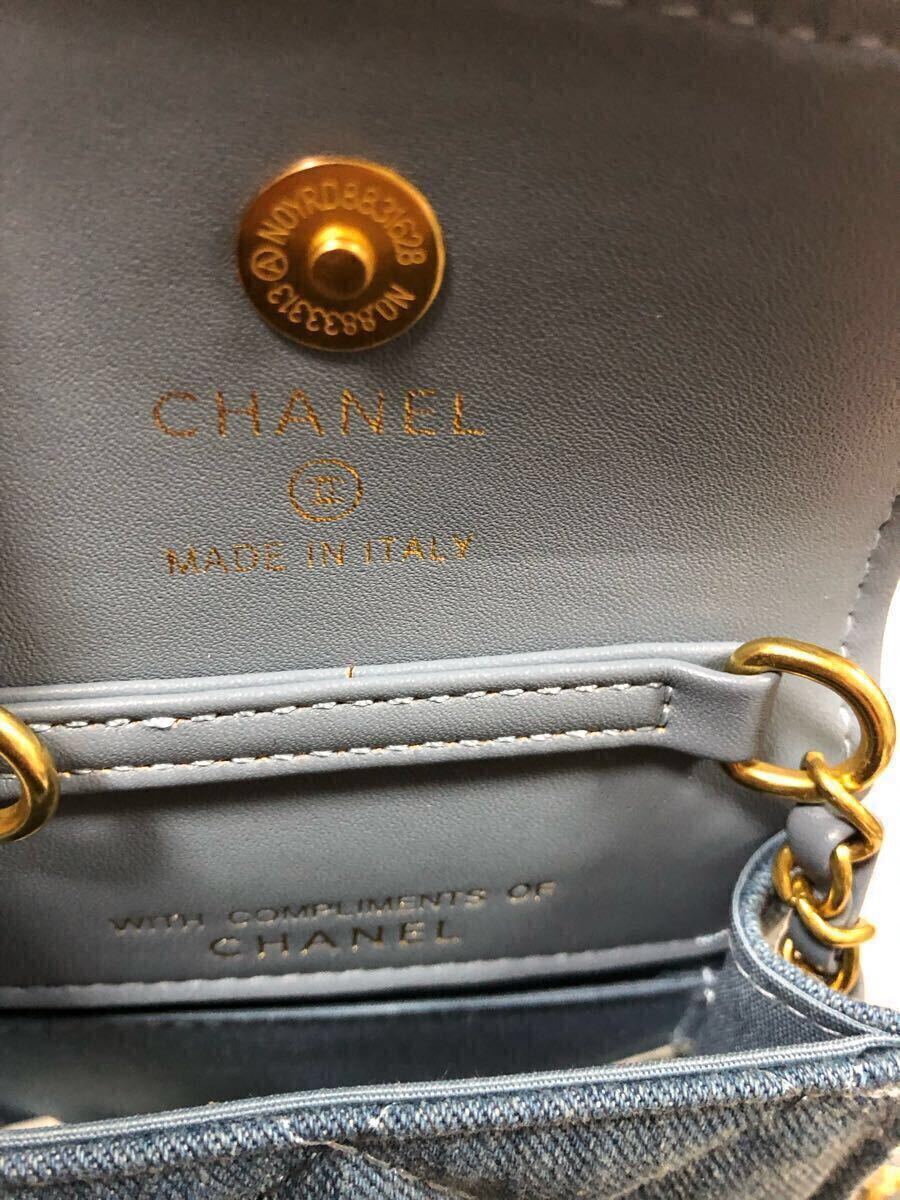 シャネル ノベルティ CHANEL デニム ショルダーバッグ ミニショルダー