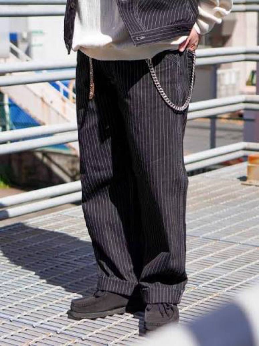 新品未使用】Schott ショット ヒッコリーデニム ブラック サイズ34