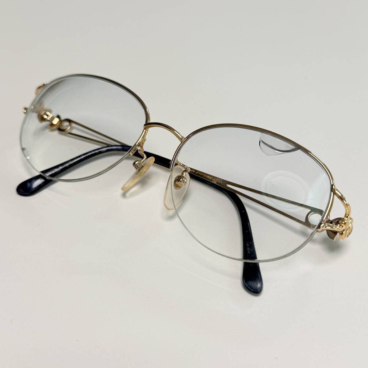 Yves Saint Laurent イヴサンローラン 眼鏡フレーム メガネ ハーフリム