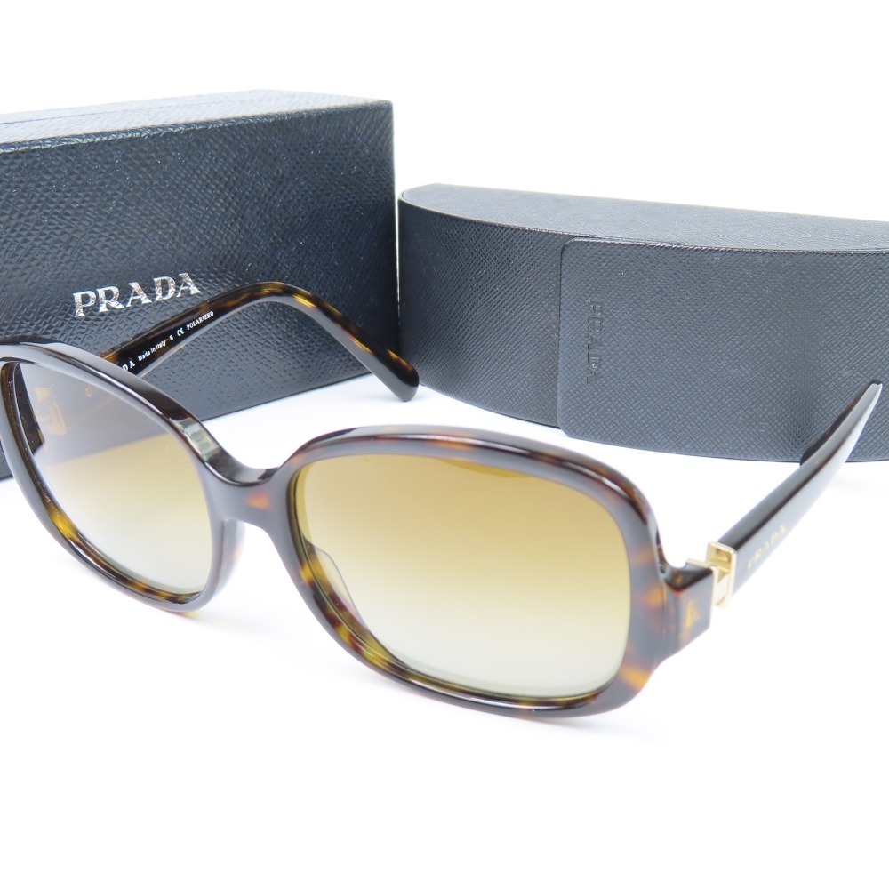 203283☆1円スタート☆PRADA プラダ 新品同様美品 べっ甲柄 57□17
