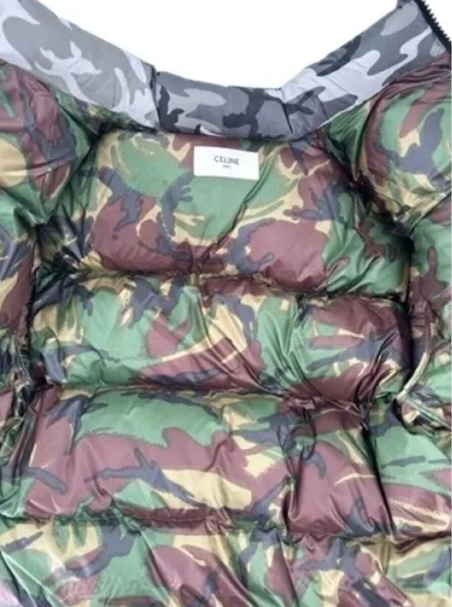 新品 CELINE セリーヌ 22AW カモフラ ショートダウンジャケット