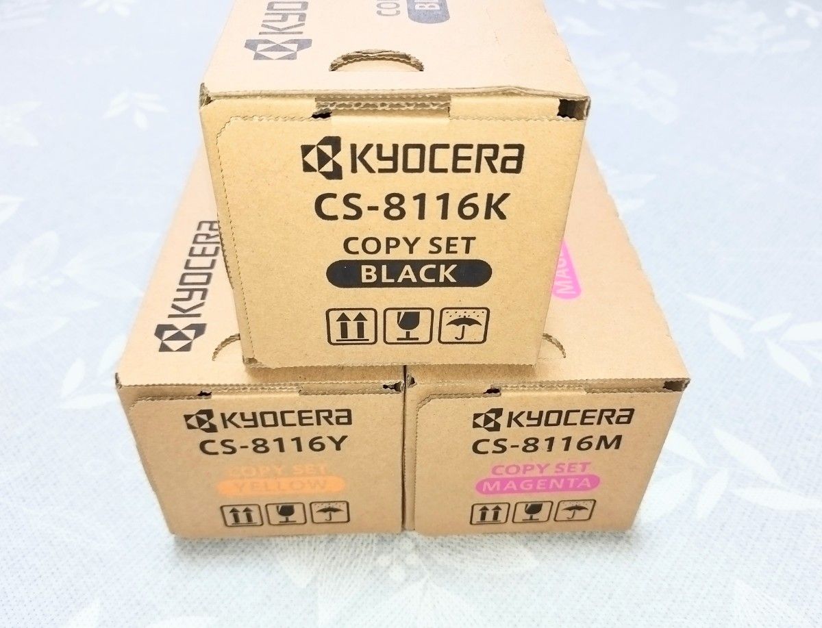 匿名配送・新品未使用 京セラ 純正トナー CS-8116KYM 3色セット｜Yahoo