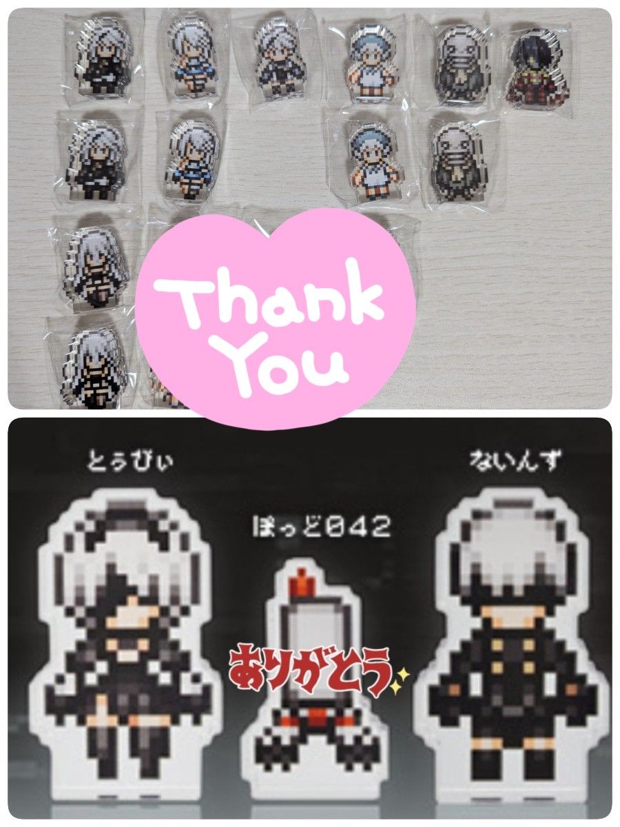 NieR Series ミニアクリルブロックコレクション ドット絵 ver ニーア