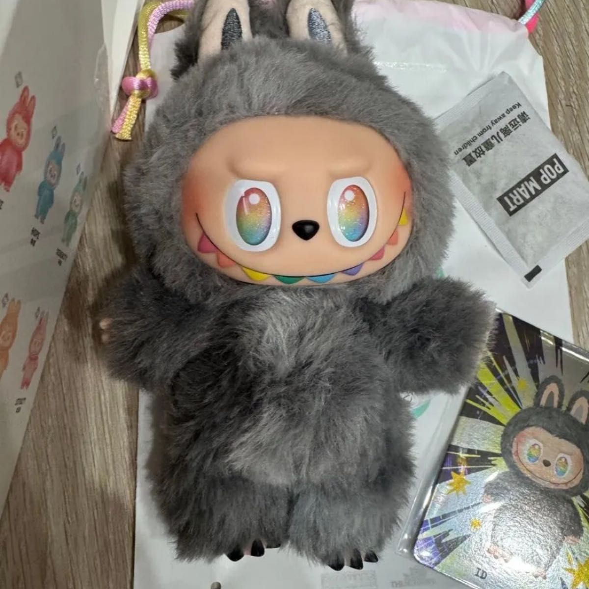 正規品 LABUBU Energy ID ラブブ エナジー シークレット 黒 レア