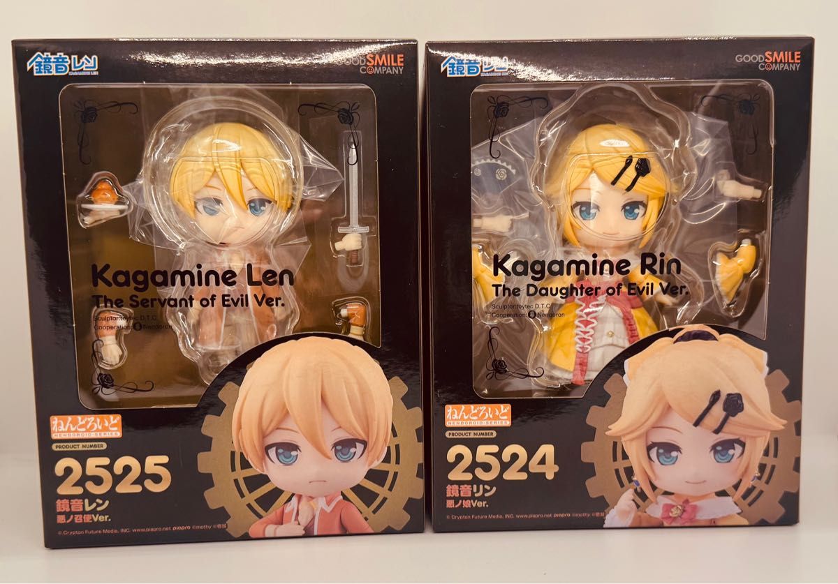 新品未開封 鏡音リン 鏡音レン ねんどろいど 悪ノ娘 悪ノ召使 2点