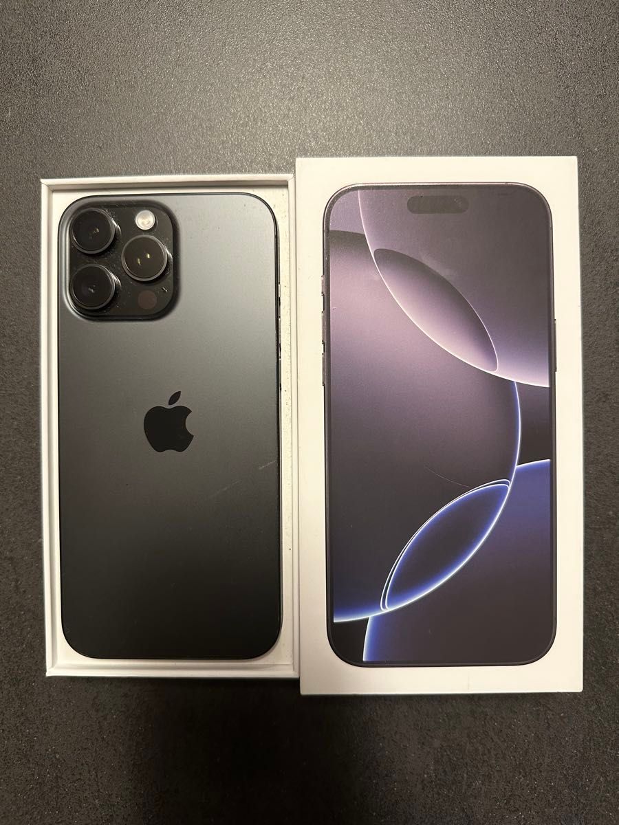 iphone 16 Pro max 512gb ブラック 2025/11月まで保証 バッテリー100