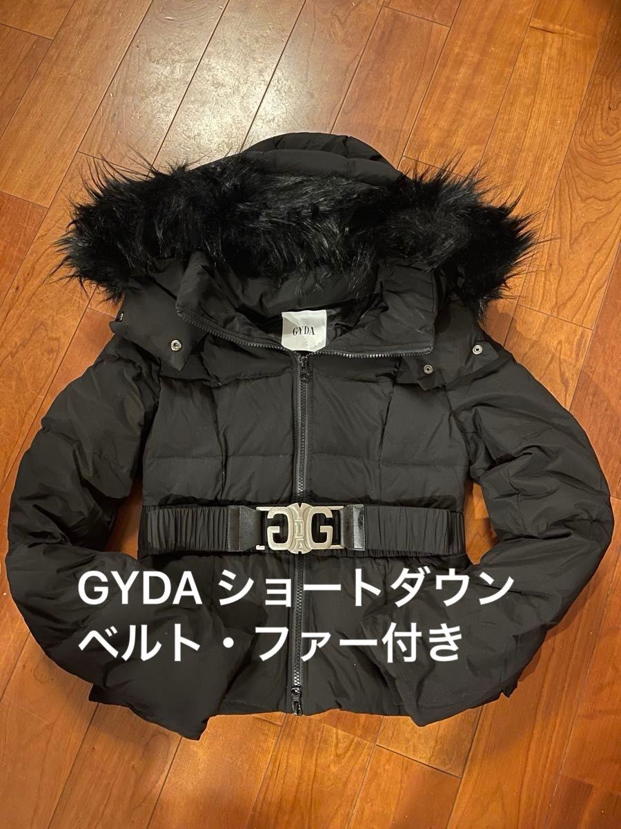 超希少 完売品 GYDA SymmetryGYDAベルト付きショートダウンコート