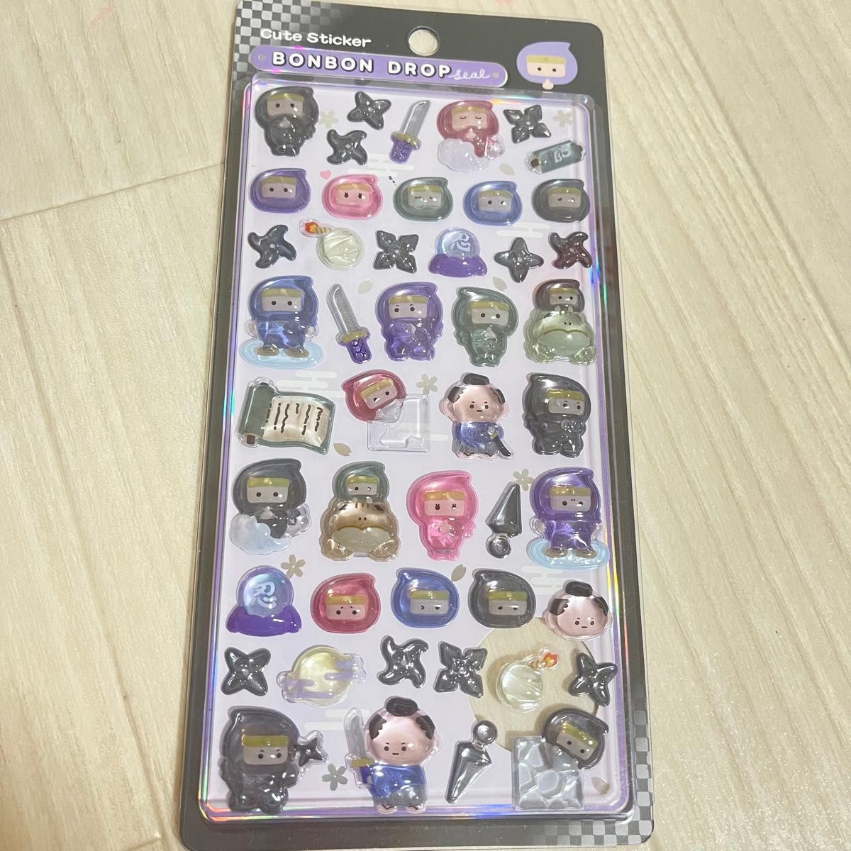 新品未使用 和柄 ボンボンドロップシール 忍者 正規品 BONBON JAPAN