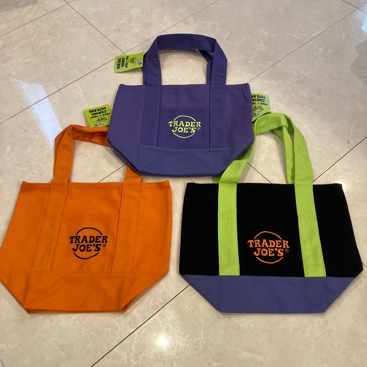USAハロウィン限定発売Trader Joe's トレジョミニトートバッグ3点 エコ
