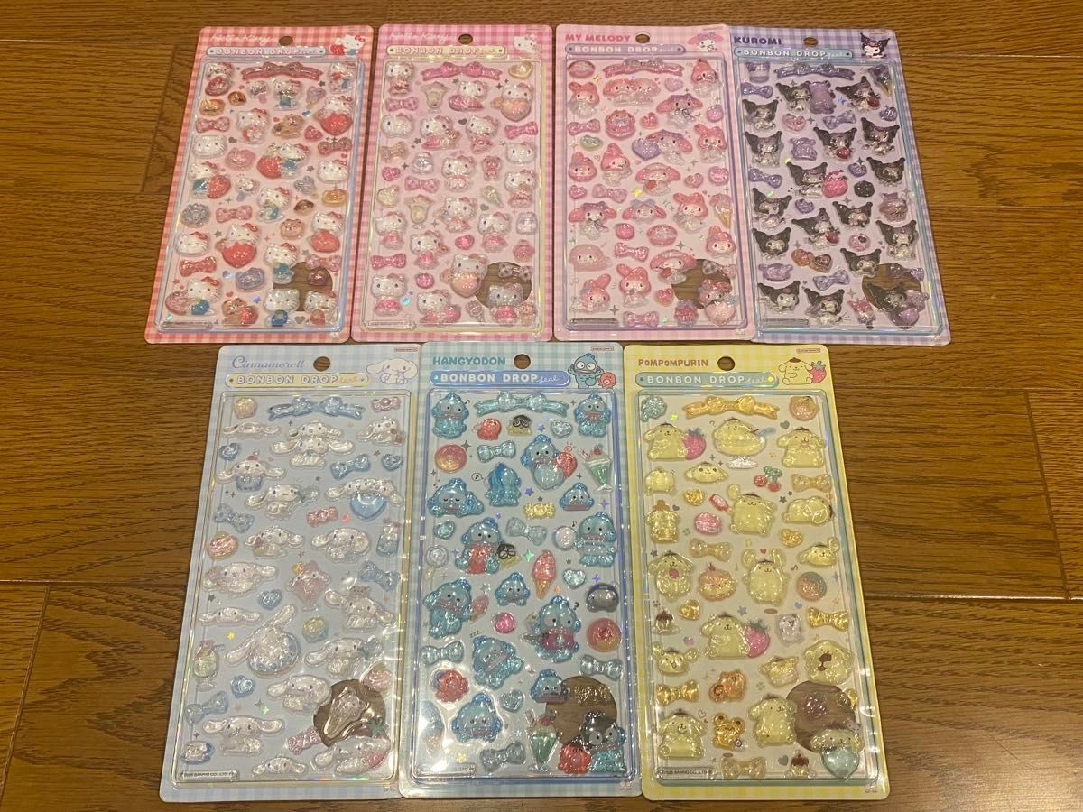 最終値下げ サンリオ ボンボンドロップ シール 7個セット｜Yahoo
