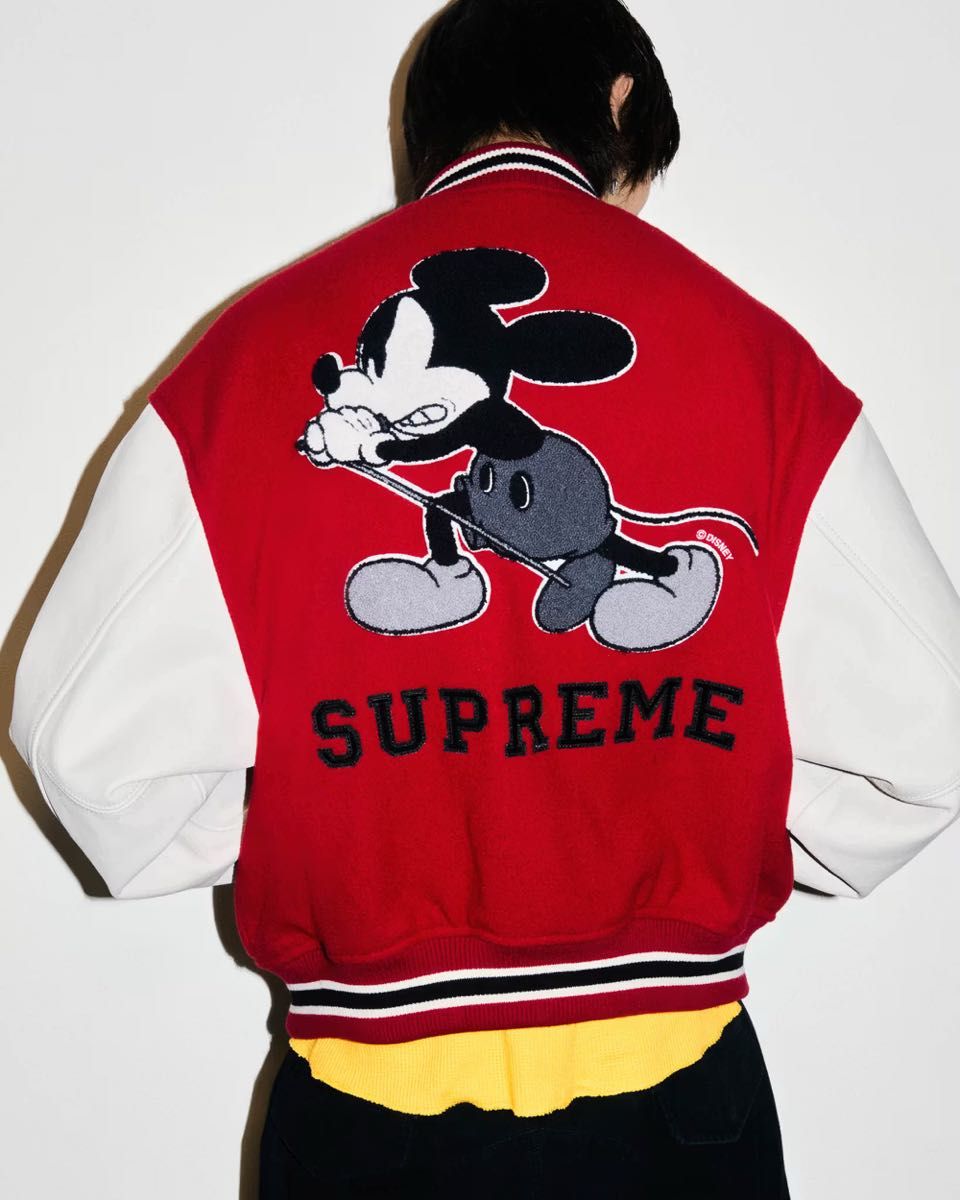 Supreme/Number (N)ine/Mickey Mouse Varsity Jacket シュプリーム