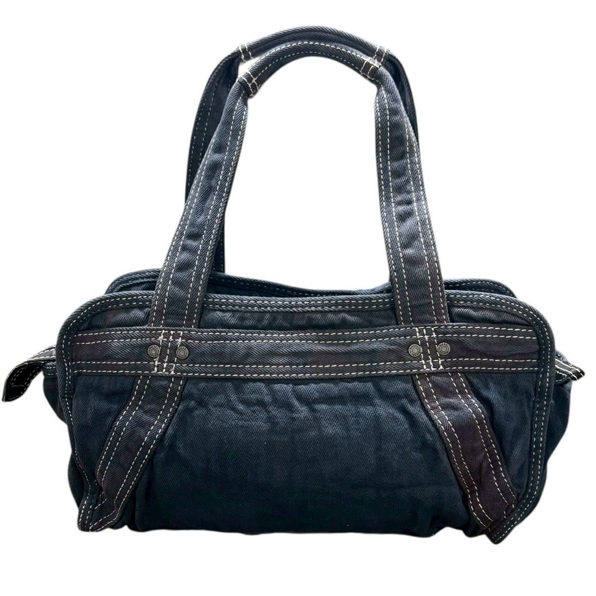 DIESEL ディーゼル ミニボストンバッグ メタルロゴ デニム mini Boston