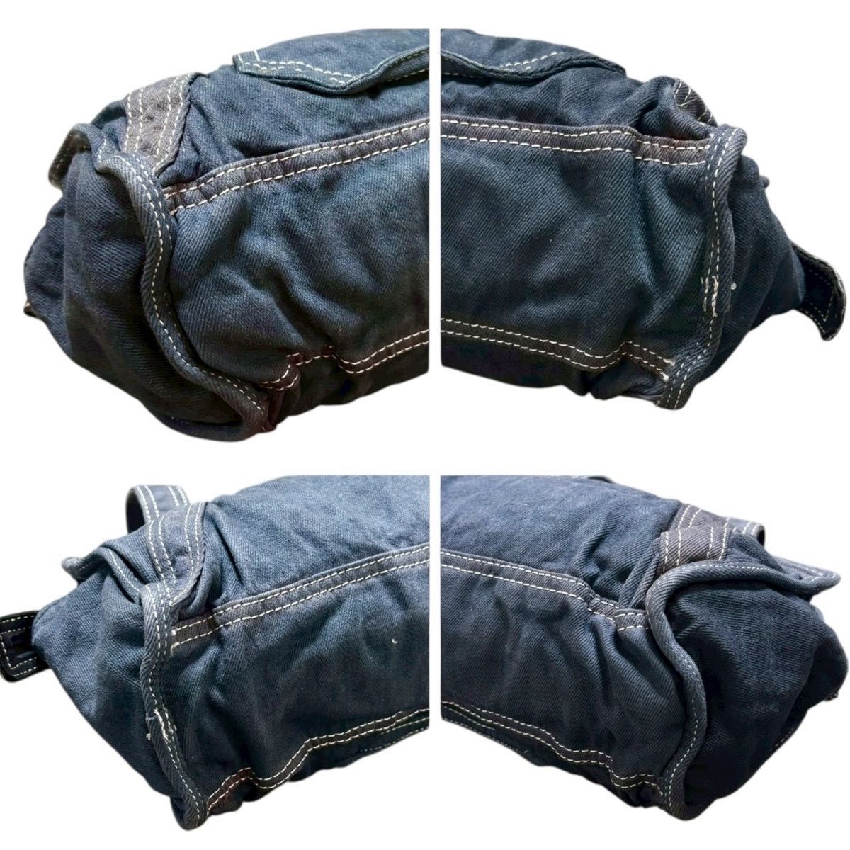 DIESEL ディーゼル ミニボストンバッグ メタルロゴ デニム mini Boston