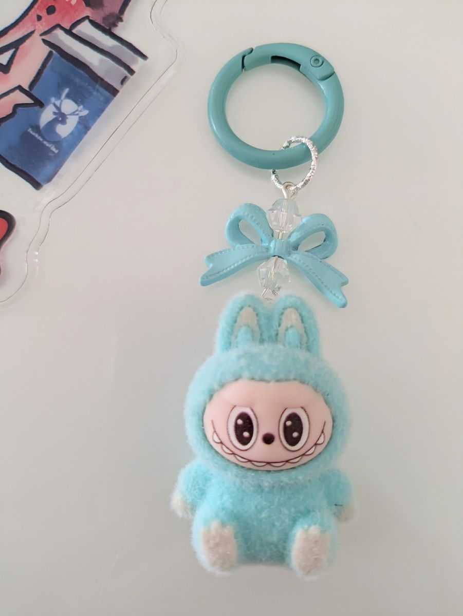 ふわふわラブブキーホルダー ミントグリーン｜Yahoo!フリマ（旧PayPay