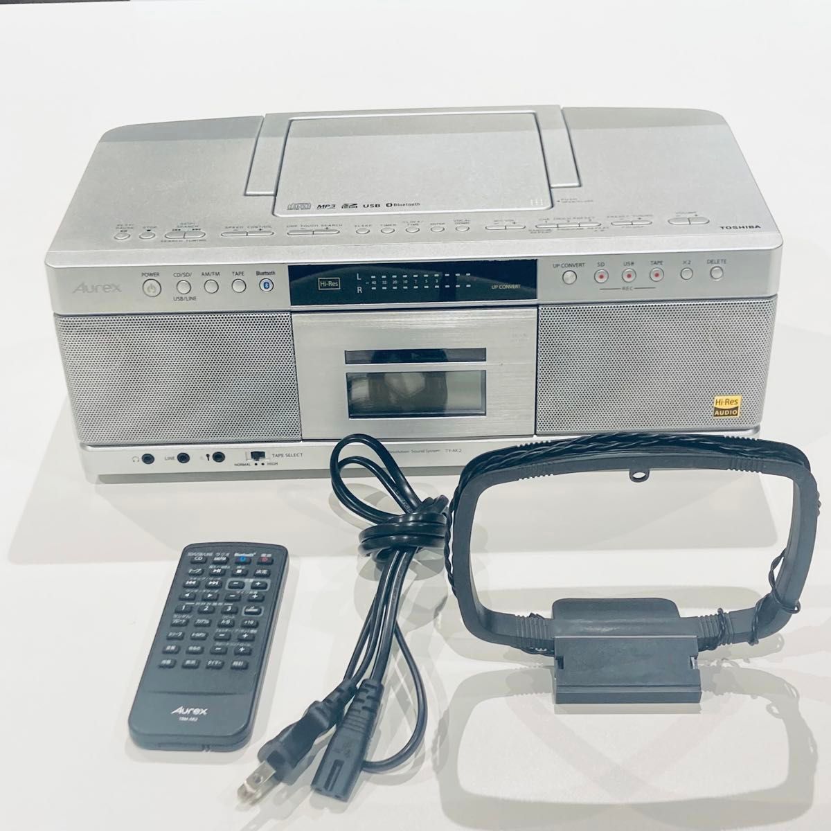 Aurex TOSHIBA TY-AK2 CDラジカセ リモコン付き ハイレゾ対応｜Yahoo