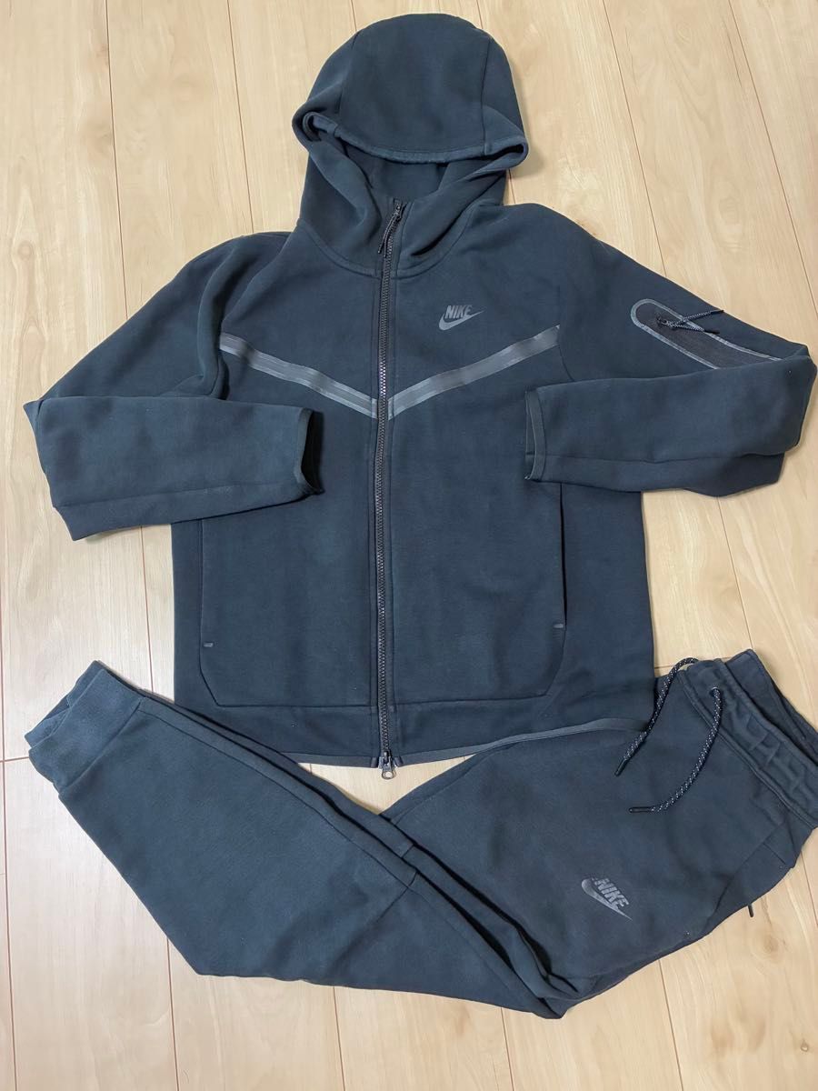ナイキテックフリース セットアップ 上下 ブラック Sサイズ 廃盤品