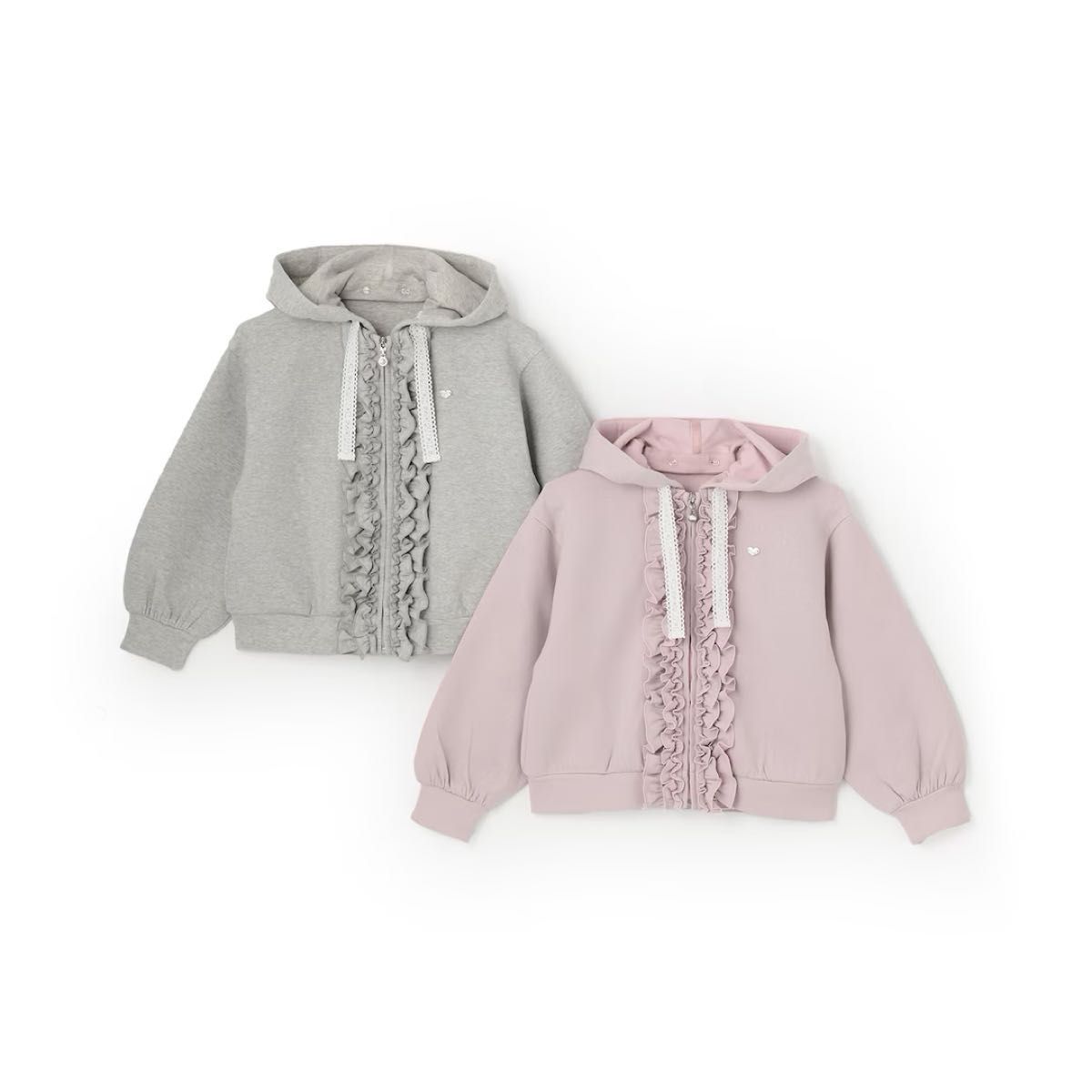 メゾピアノ新品新作タグ付きラメダンボール フリルZIPパーカ140｜Yahoo