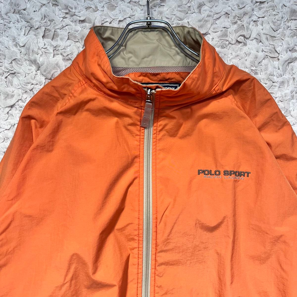 90s polo sport ポロスポーツ ナイロンジャケット 刺繍ロゴ 大きい