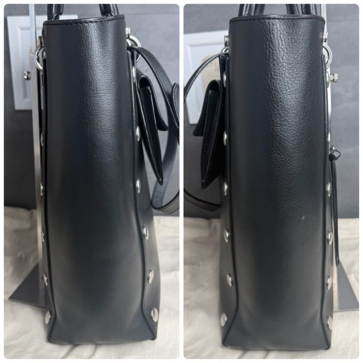 極美品 Mulberry マルベリー 本革 2way トートバッグ スタッズ 肩掛け