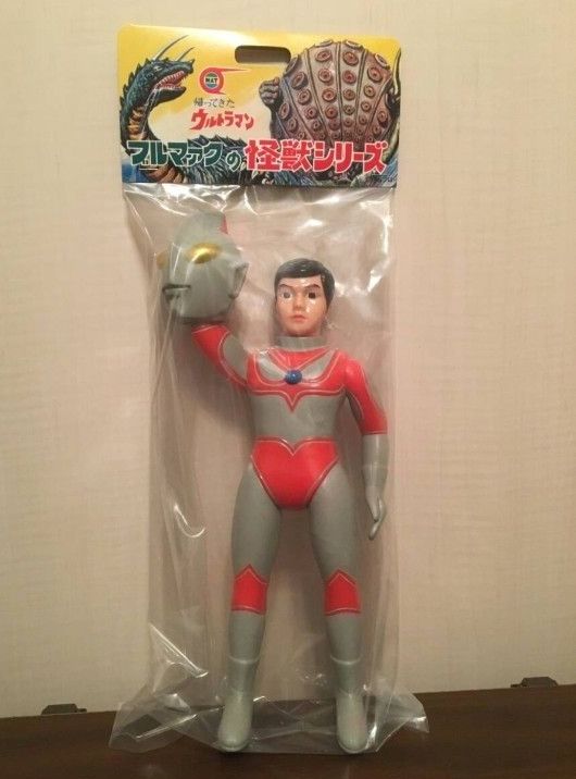 新品 美品 帰ってきたウルトラマン 面取れ ソフビ 大 レトロカラー
