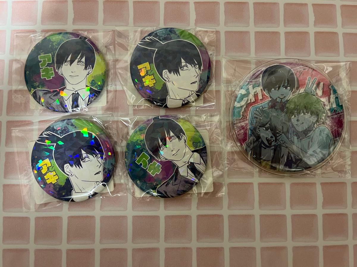 チェンソーマン オールスター缶バッジ オル缶 吉田ヒロフミ ホログラム