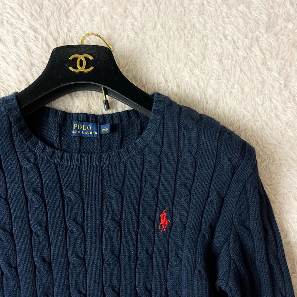 POLO Ralph Lauren ポロラルフローレン ケーブル ニット セーター ロゴ