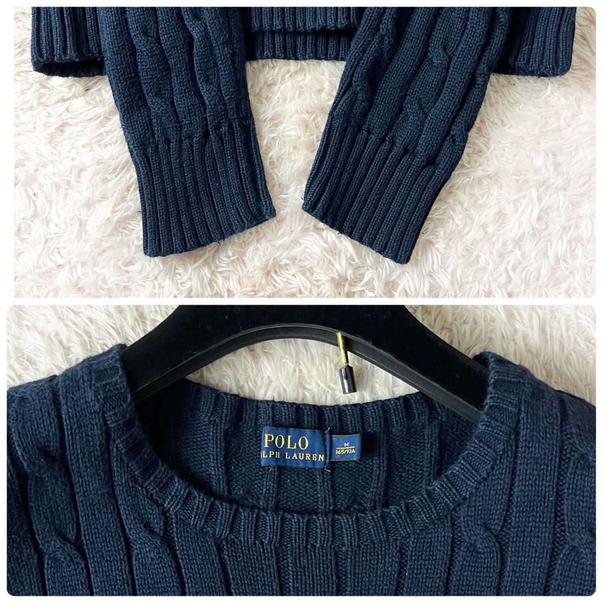 POLO Ralph Lauren ポロラルフローレン ケーブル ニット セーター ロゴ