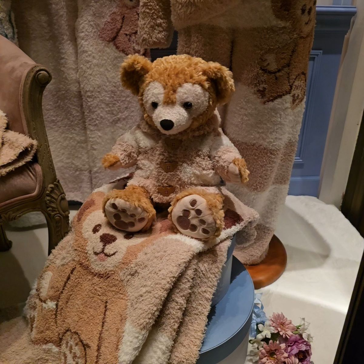 ジェラートピケ Sleep DOGプリント毛布 トイプードル 布団