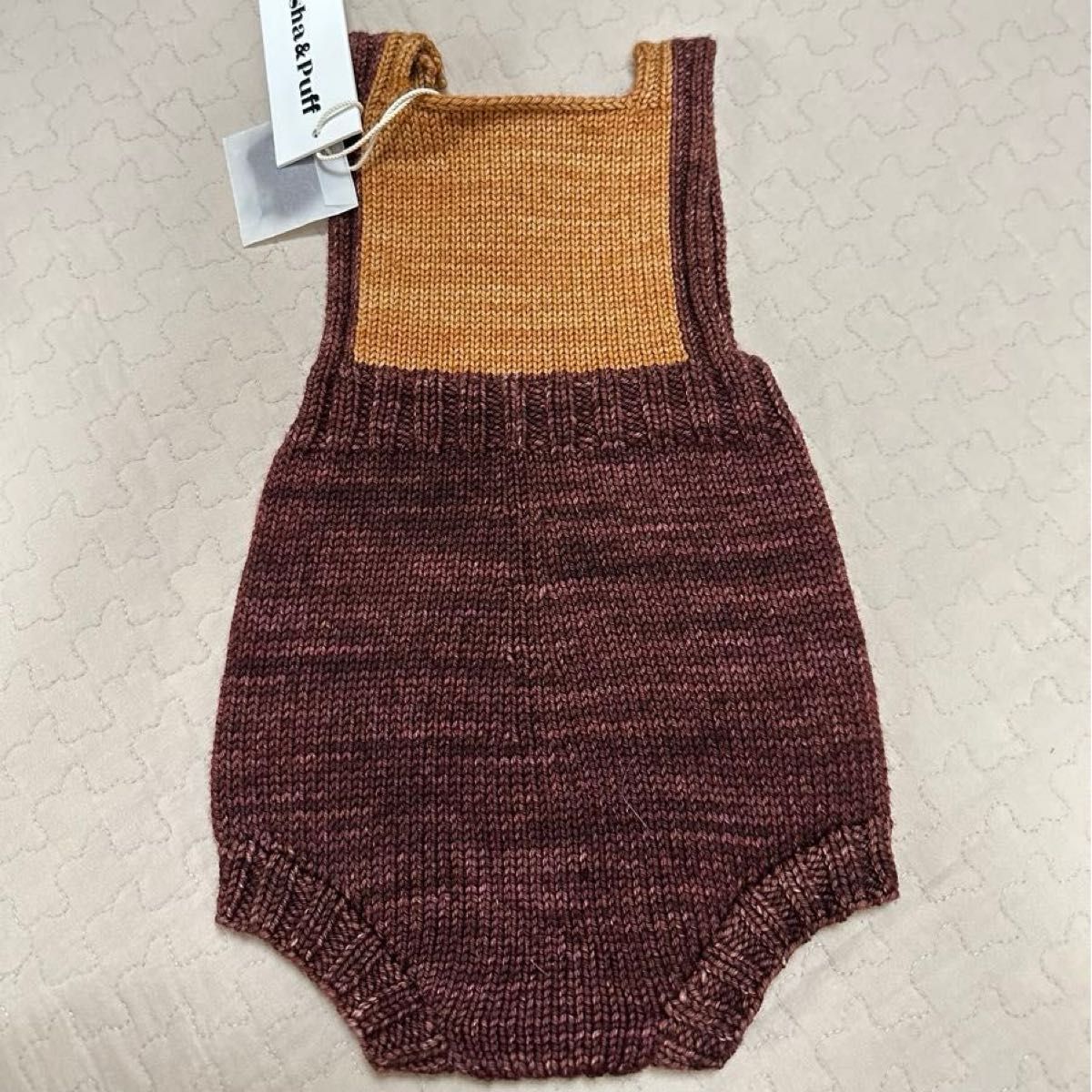 Misha&Puff 24AW 〉Nova Quilt Romper ”ニットロンパース”- Fig 新品未