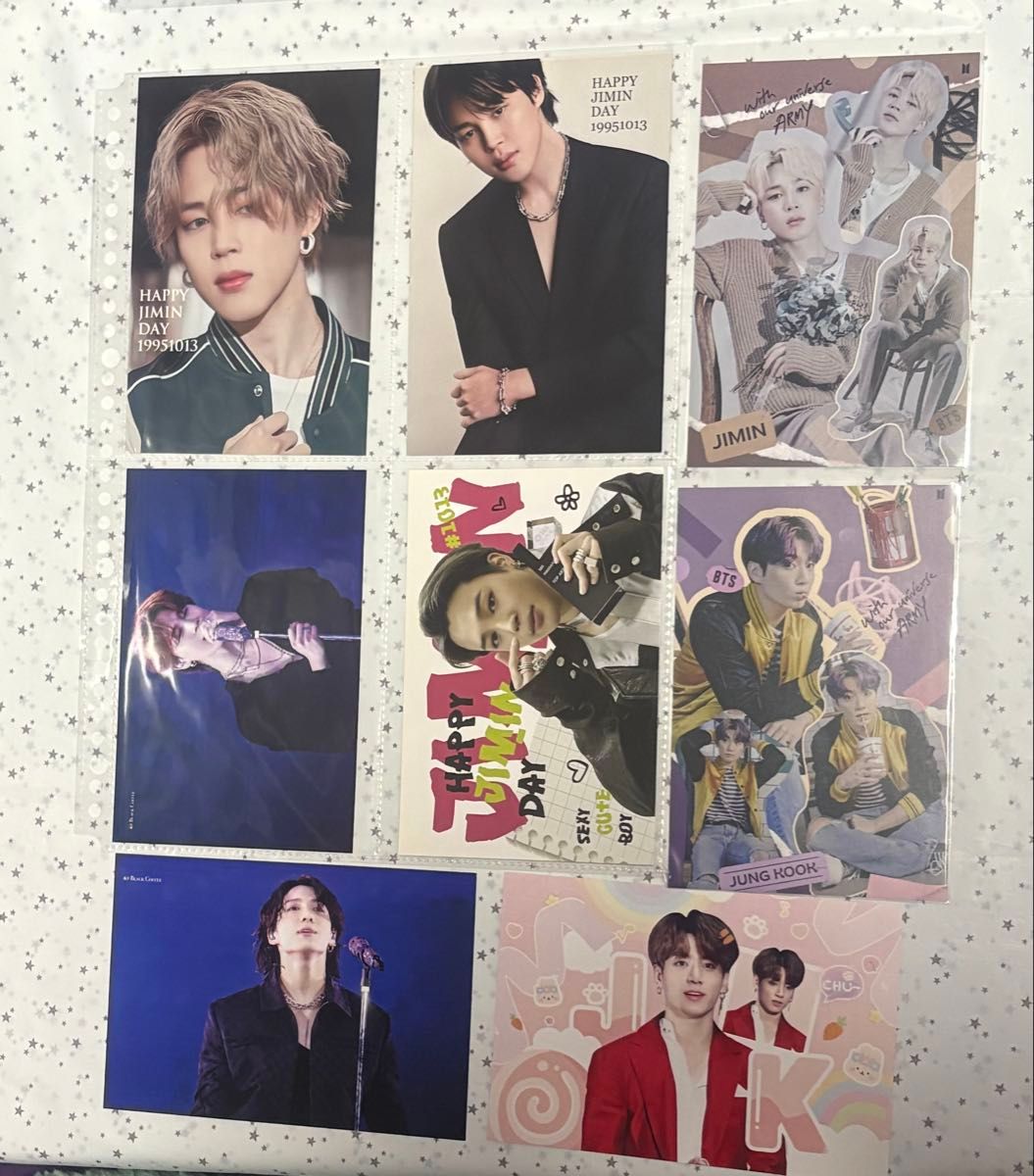 BTS ナム ジン シュガ ホビ ジミン テテ グク ポストカード ソンムル用