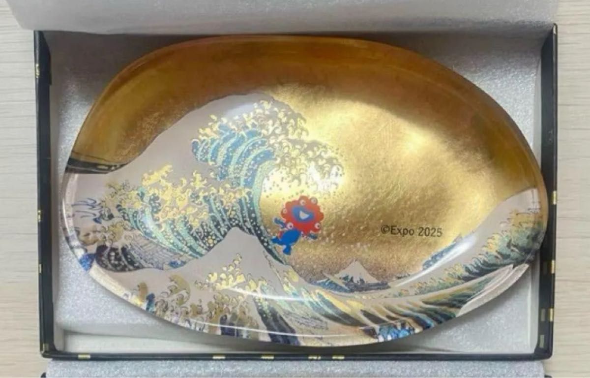 ミャクミャク 箔一 大阪万博 北斎 箔名画 お皿 金箔｜Yahoo!フリマ（旧