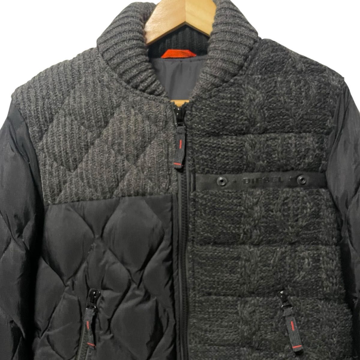 ディーゼル DIESEL ニット切り替え ダウンジャケット MA-1型｜Yahoo