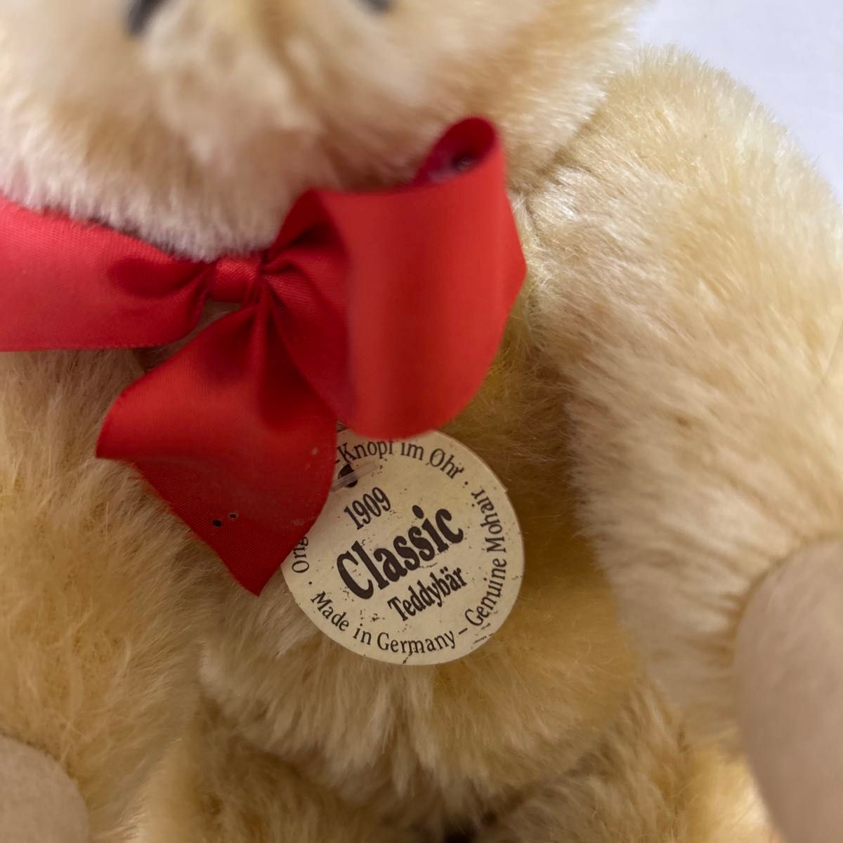 シュタイフ テディベア クラシックシリーズ 赤リボン ぬいぐるみ