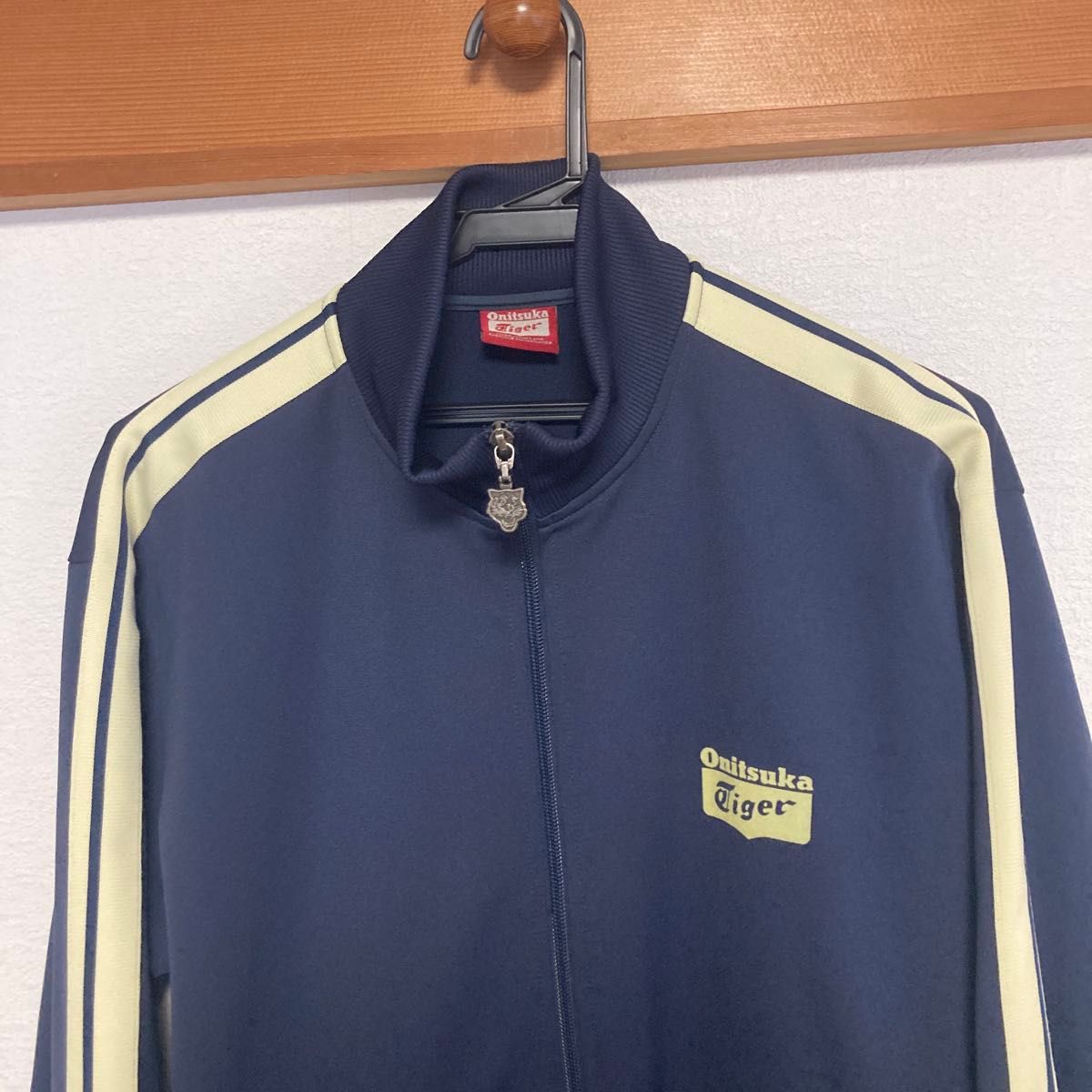美品】Onitsuka Tiger トラックジャケット ジャージ NAVY XLサイズ