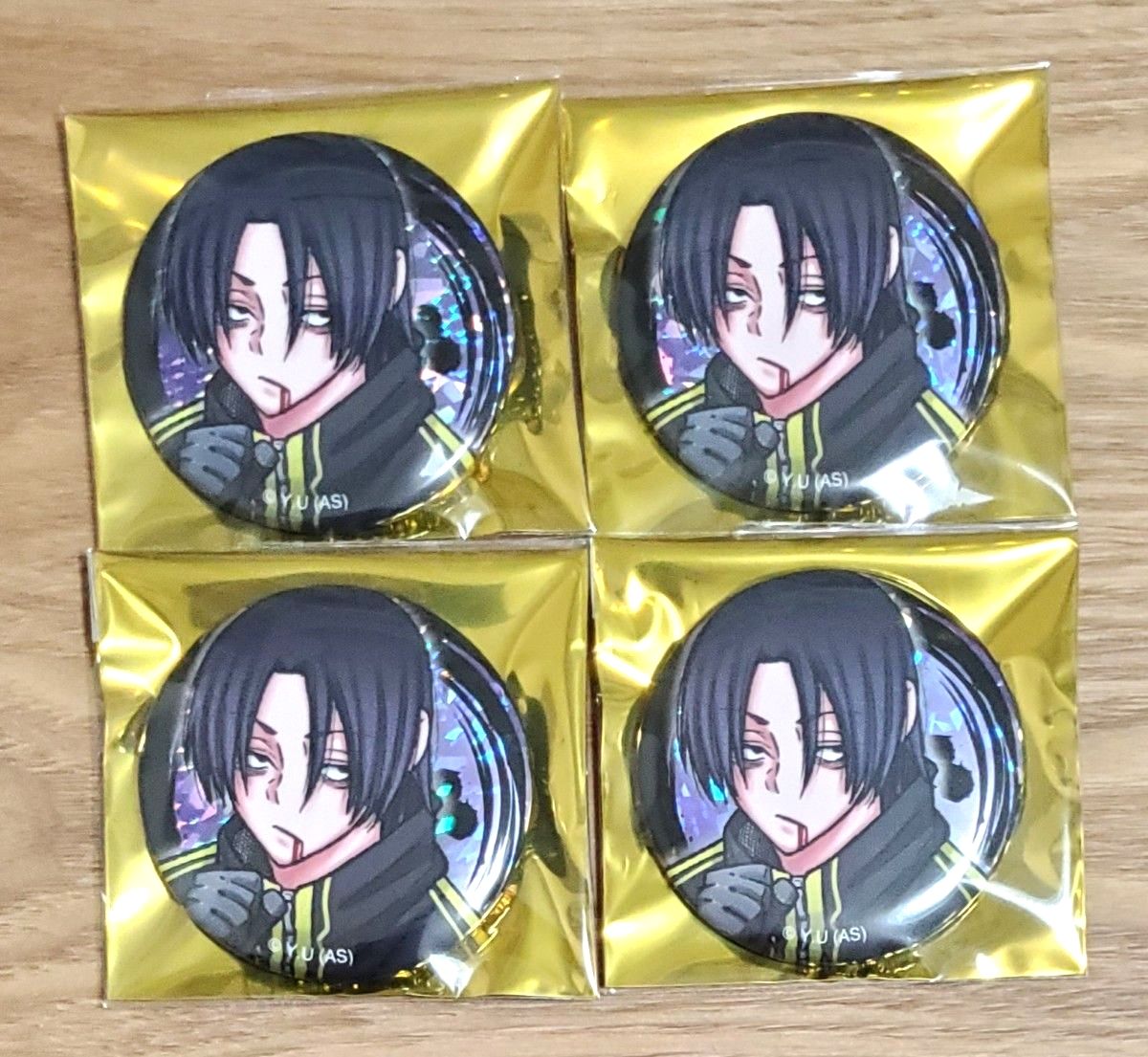 桃源暗鬼 マンガ展 トレーディングホログラム缶バッジ 印南幽 4個