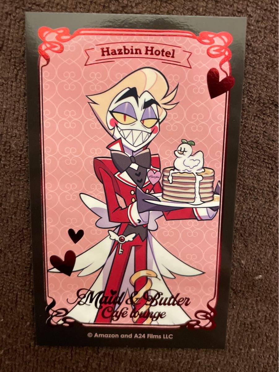ハズビンホテル アニメイトカフェ 箔押しカード ルシファー｜Yahoo