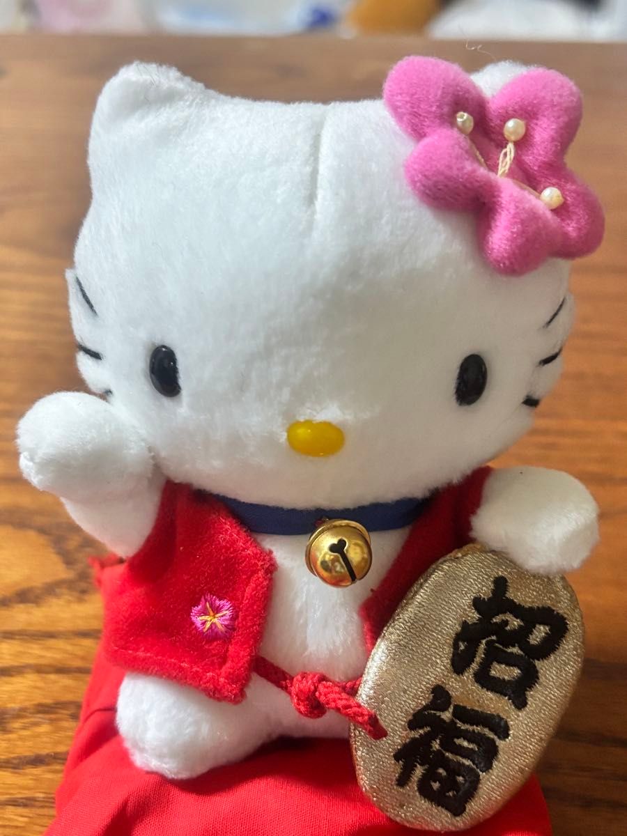 激レア巨大60cm】キティ ぬいぐるみ招き猫 レア！ サンリオ ハロー