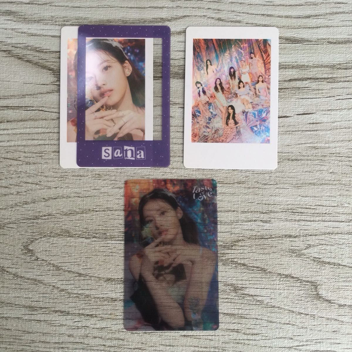 twice サナ taste of love トレカ sana フォトカード 特典 コンプ