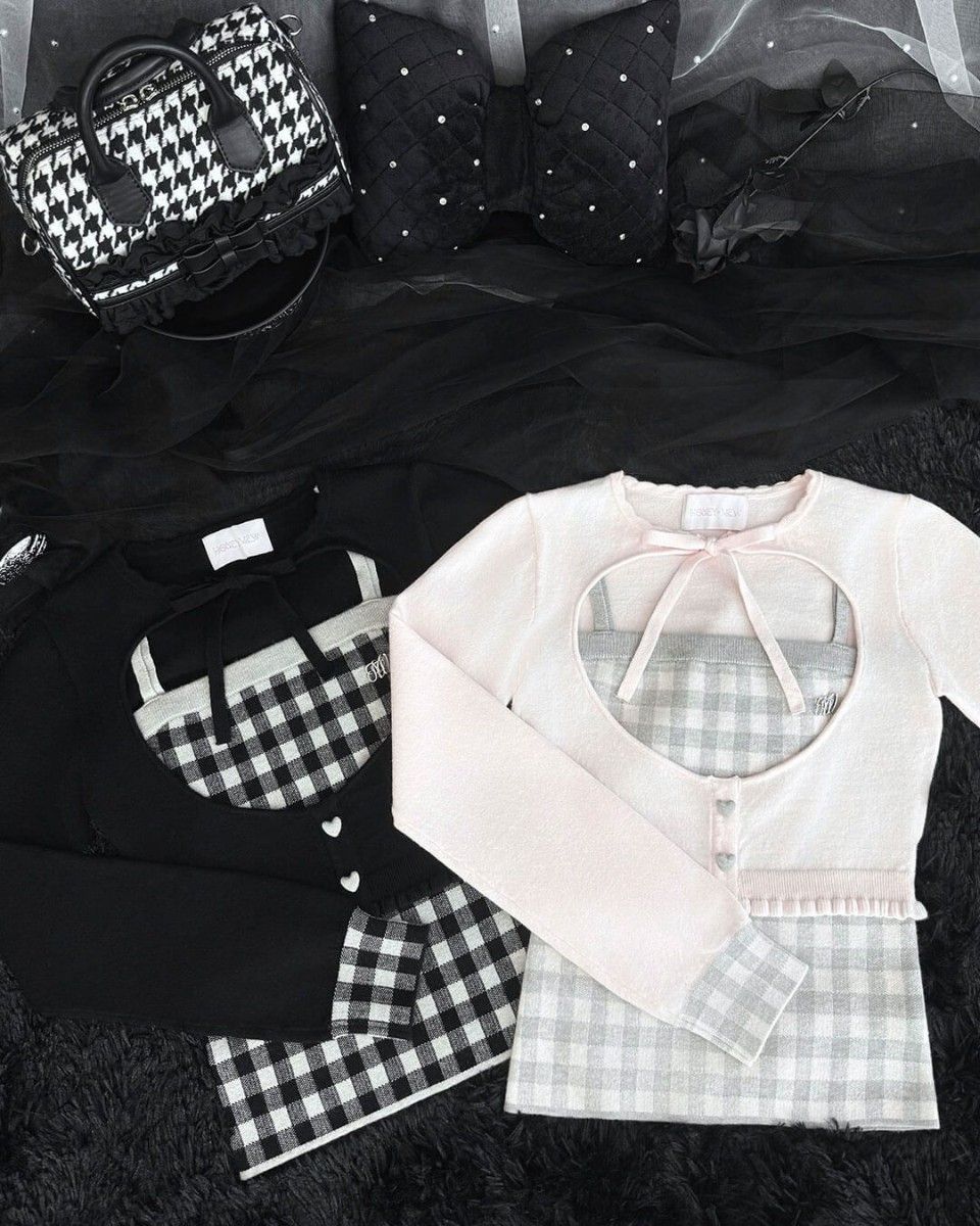 ミシェルマカロン ハニーミュウ ギンガムアンサンブルトップス イモ F