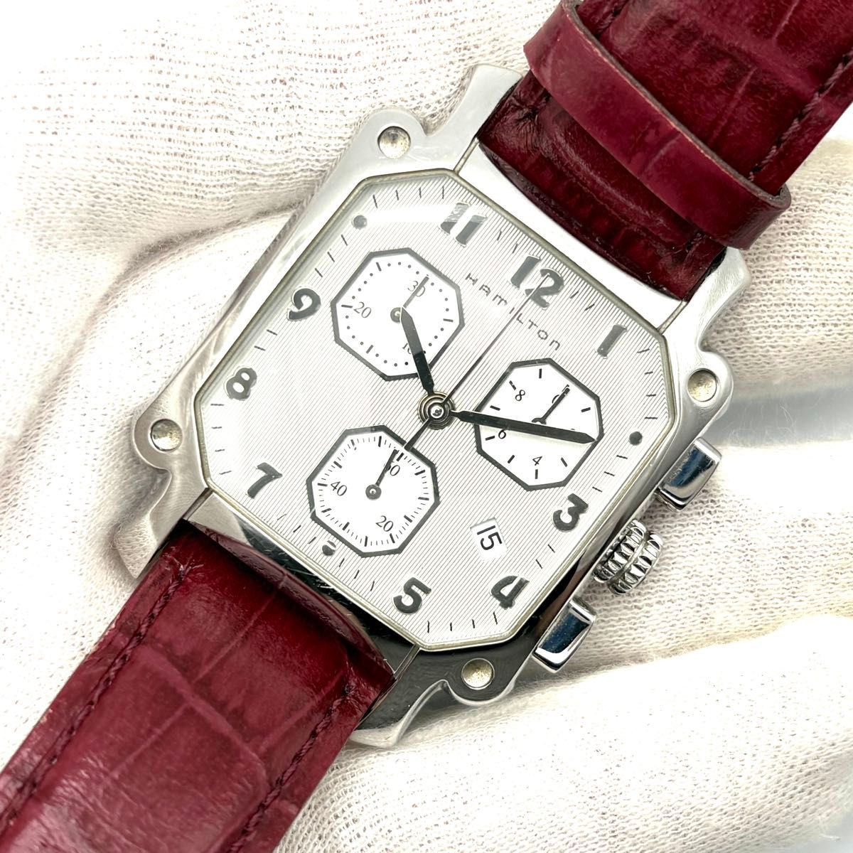 美品・稼働品】ハミルトン Hamilton ロイド クロノグラフ デイト