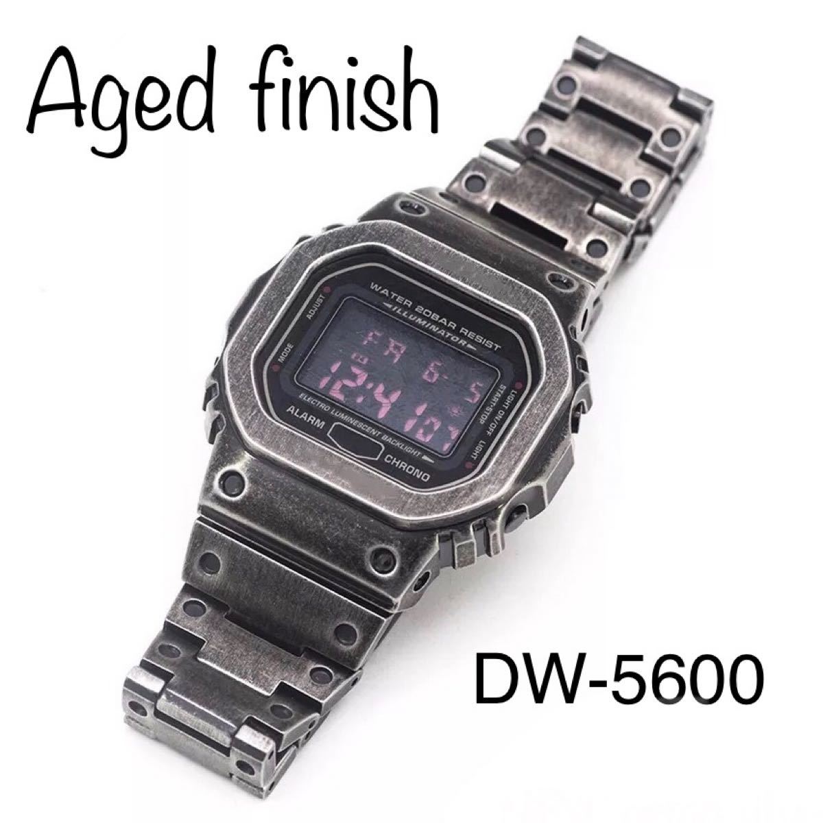 エイジド黒 G-SHOCK DW-5600 メタルカスタム｜Yahoo!フリマ（旧PayPay