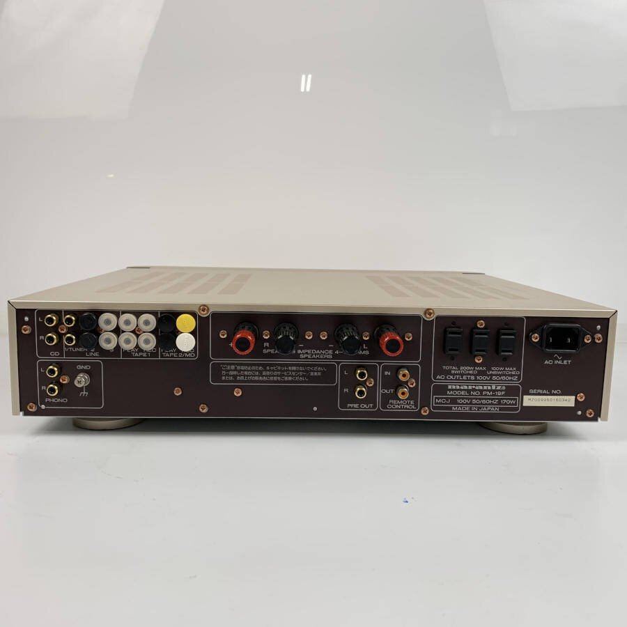 美*品様 marantz pm-19F（プリメインアンプ） RCA入力端子付き marantz