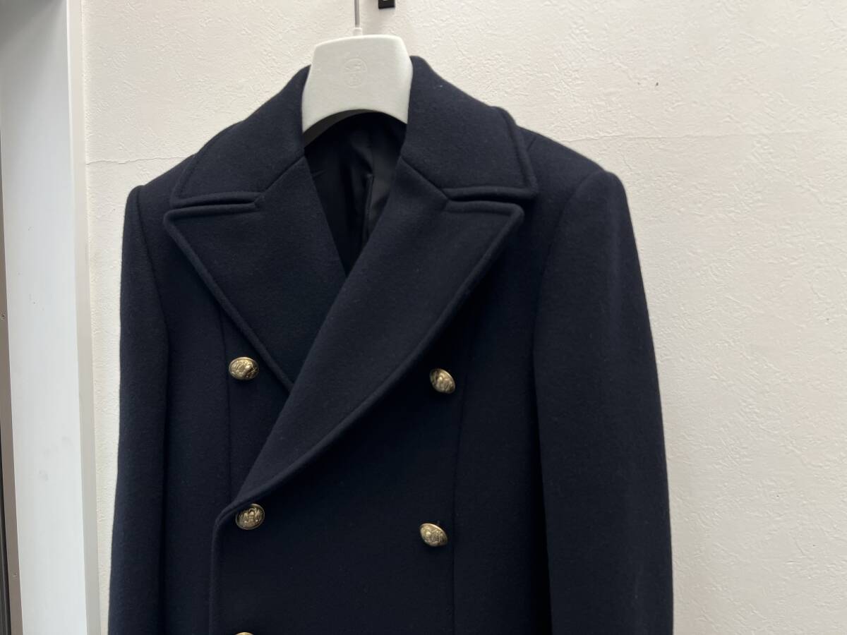 超稀少 バルマン オム 16AW カシミヤ混紡 ナポレオン コート 44