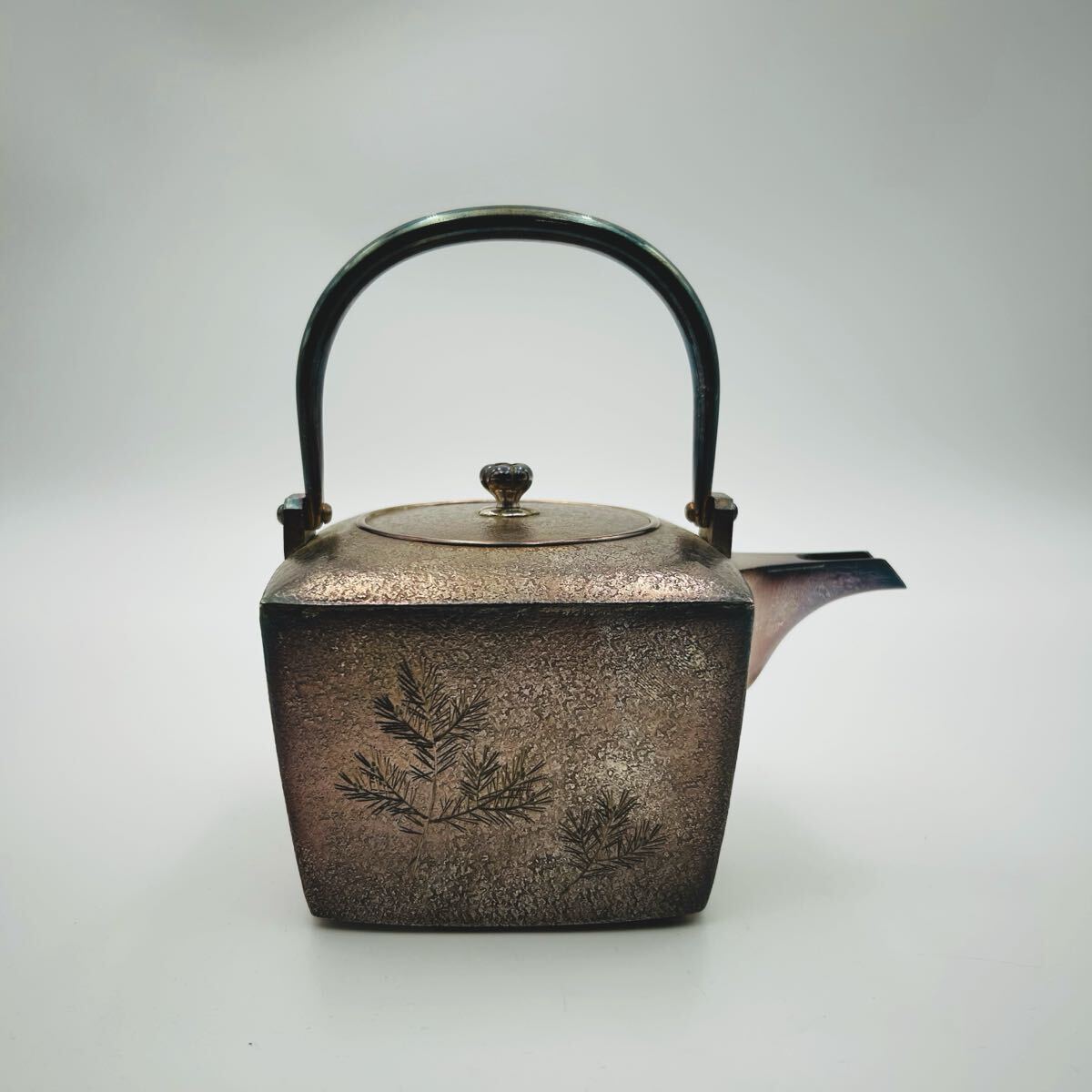 錺師 中川浄益 南鐐四方銚子 表千家即中斎書付】重さ419g 茶道具