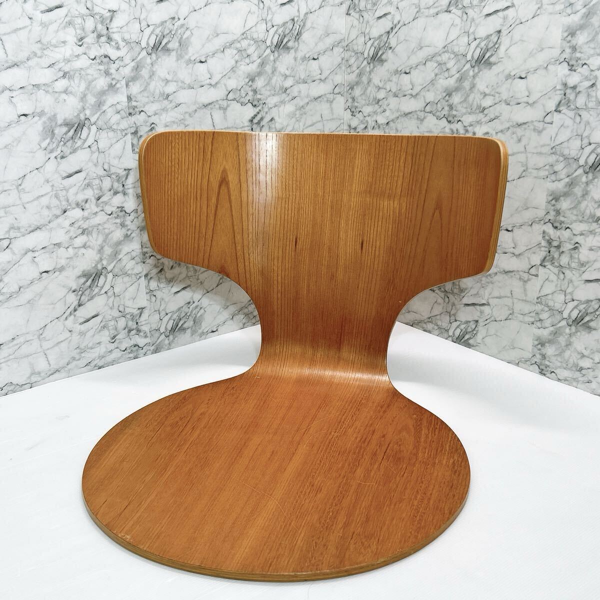 セール 希少 天童木工 剣持勇 ヴィンテージ カブト座椅子／欅材