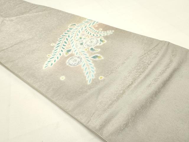 平和屋着物○太鼓柄袋帯 作家物 絞り 辻が花 金通し地 正絹 逸品