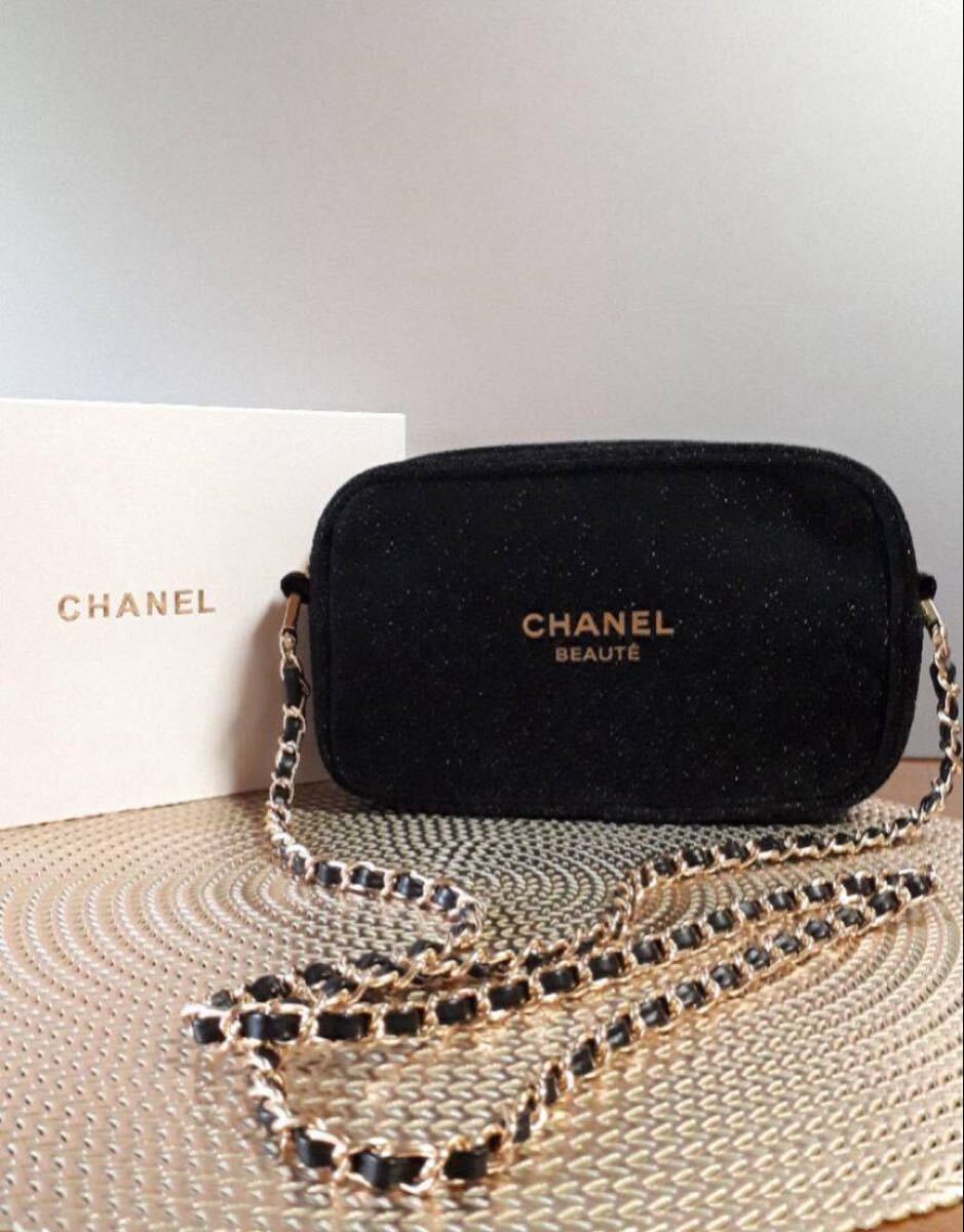 新品・未使用】シャネル ノベルティポーチ チェーン付き 25｜Yahoo