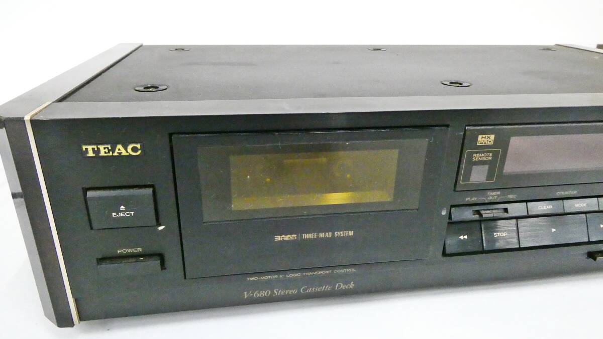 通電確認済TEAC V-680 Stereo Cassette Deck 3 TEAC ティアック V-680
