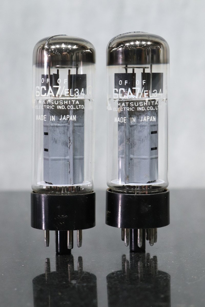 Yahoo!オークション - 【G】MATSUSHITA ELECTRIC 6CA7/EL34 真空管 ペ