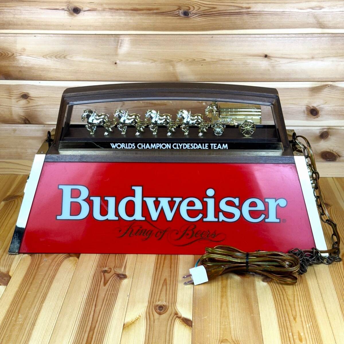 Budweiser プールランプ バドワイザー ビリヤード ライト ビンテージ